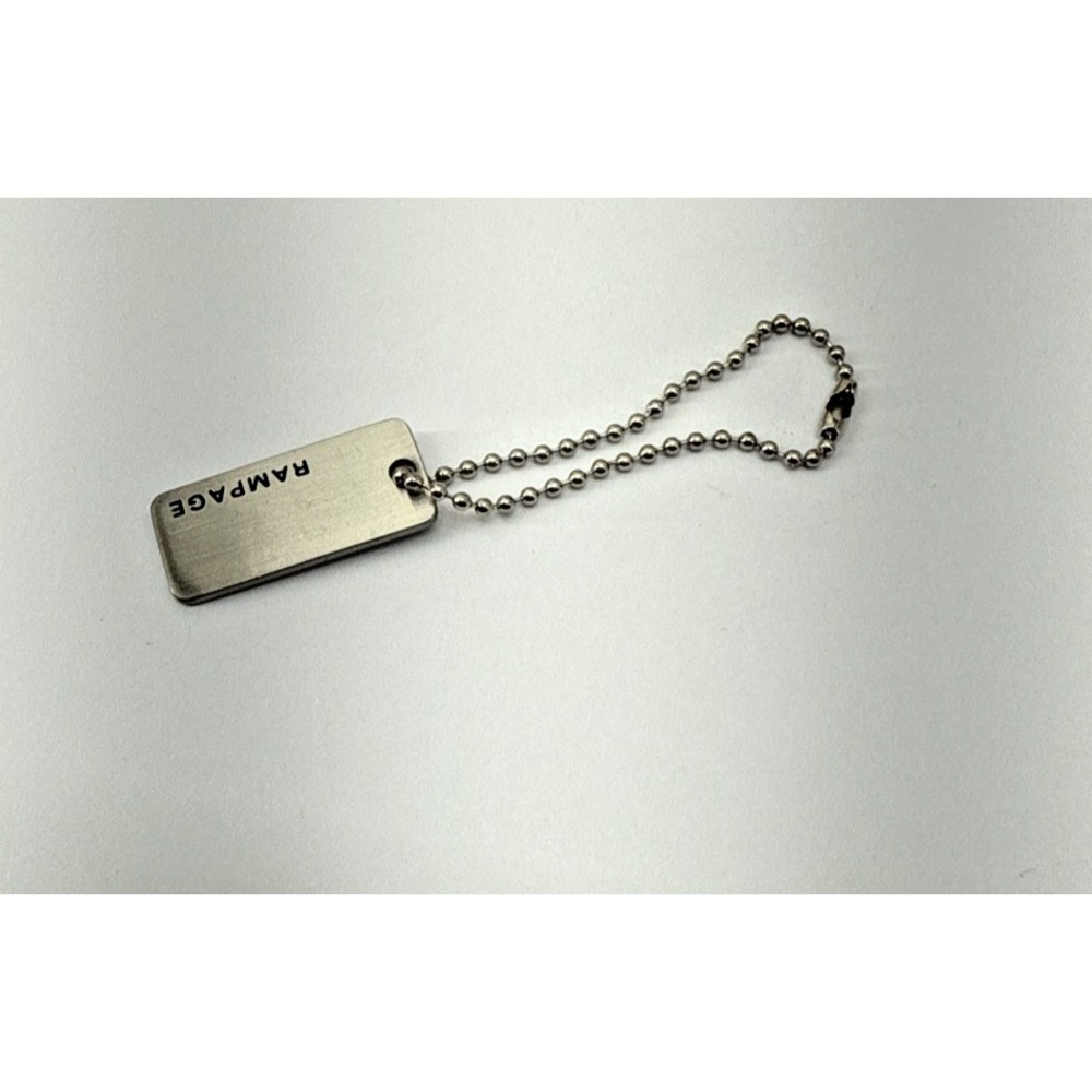 Silver Rampage Keychain Purse Tag - Picture 2 of 3